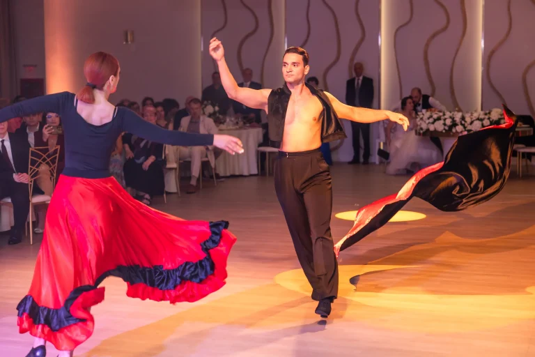 Spectacol de flamenco la petrecere